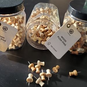 Wood Push Pins